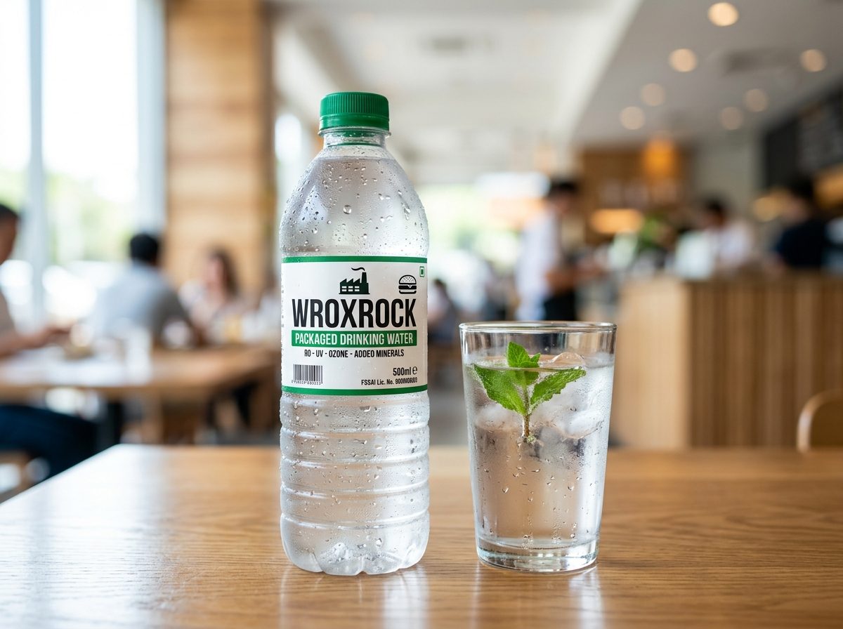 Packaged Drinking Water in use